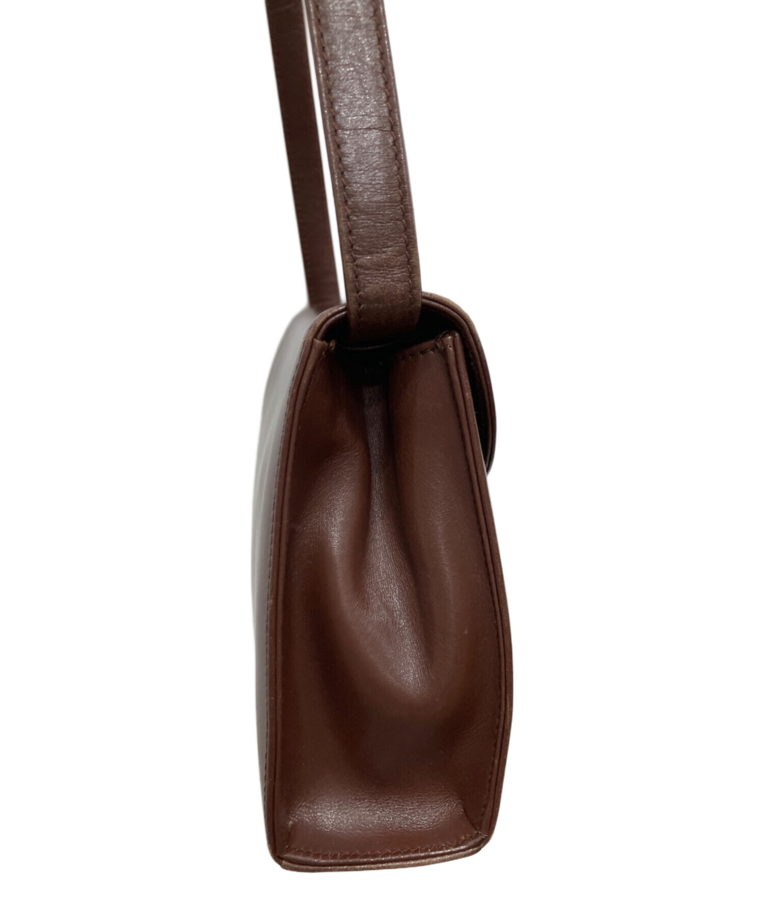 中古・古着通販】GUCCI (グッチ) ヴィンテージレザーショルダーバッグ