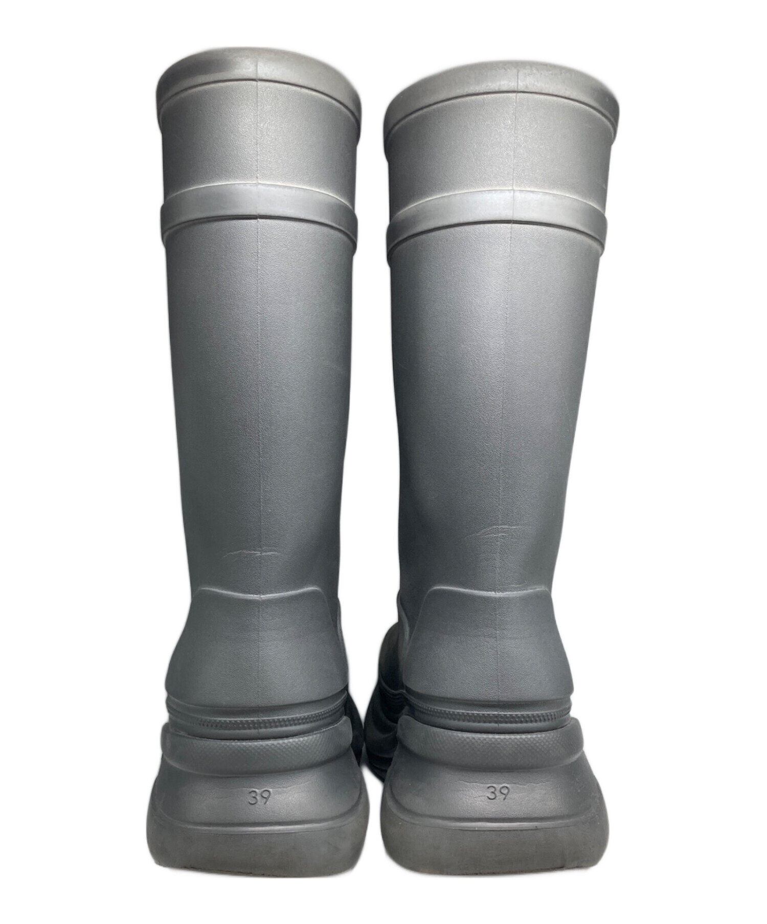 中古・古着通販】BALENCIAGA (バレンシアガ) Crocsブーツ グレー