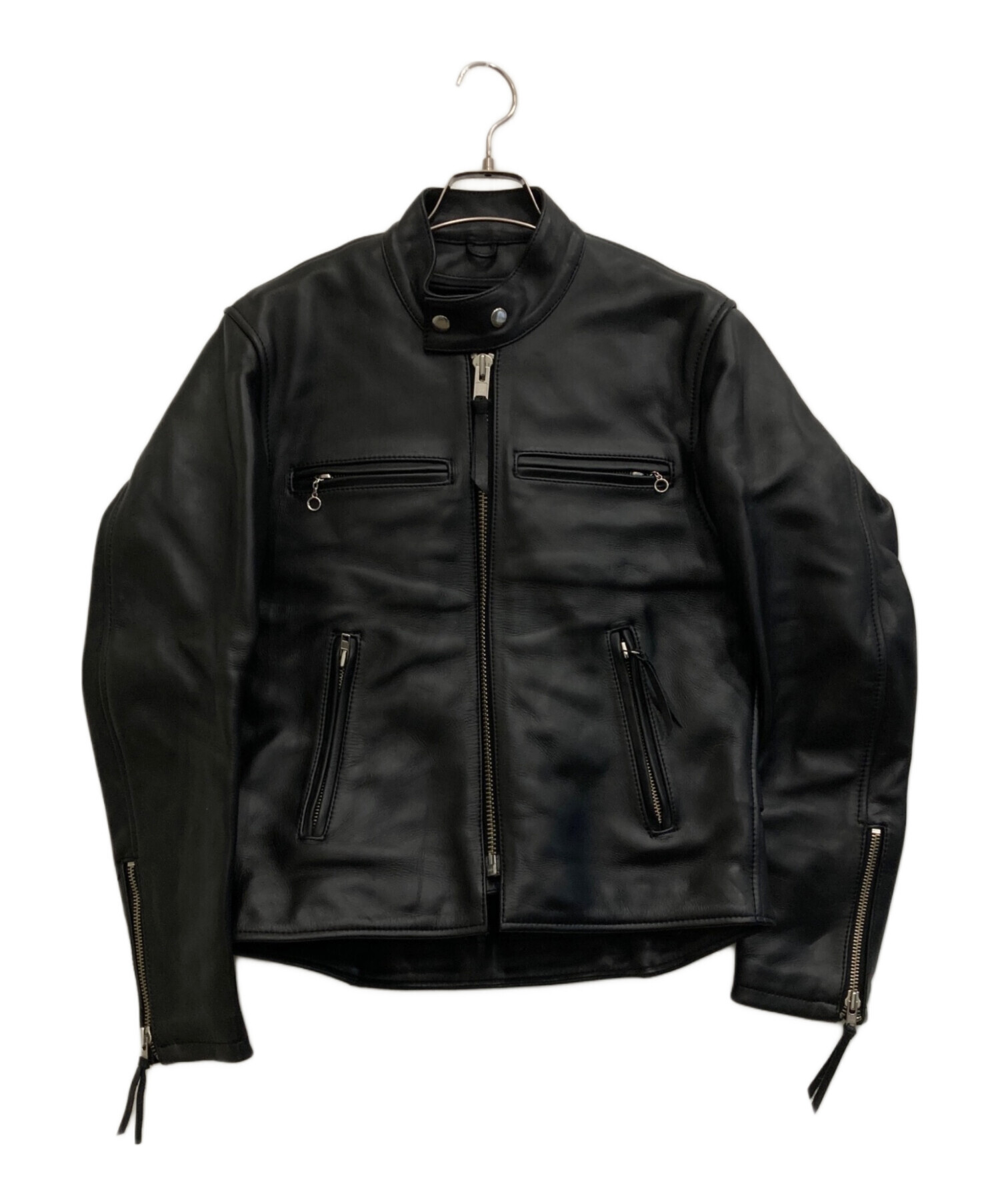 中古・古着通販】KADOYA (カドヤ) レザーシングルライダースジャケット