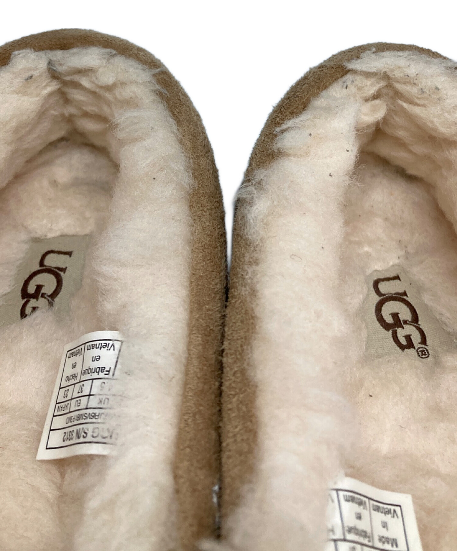 中古・古着通販】UGG (アグ) モカシンシューズ ブラウン サイズ:23
