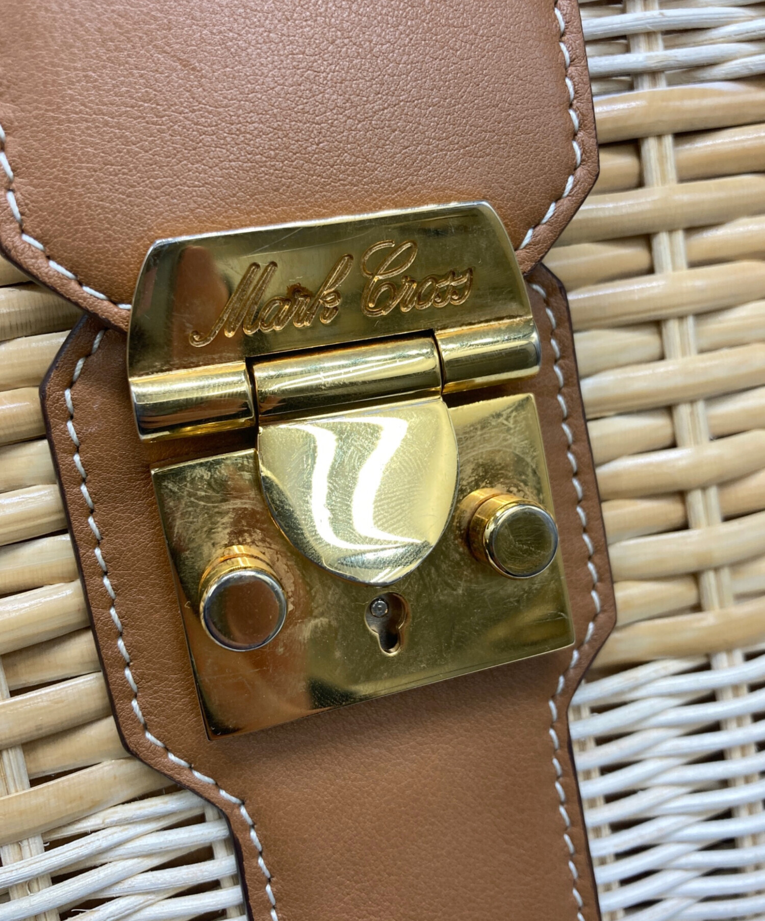 中古・古着通販】MARK CROSS (マーククロス) ラタン2WAYカゴバッグ