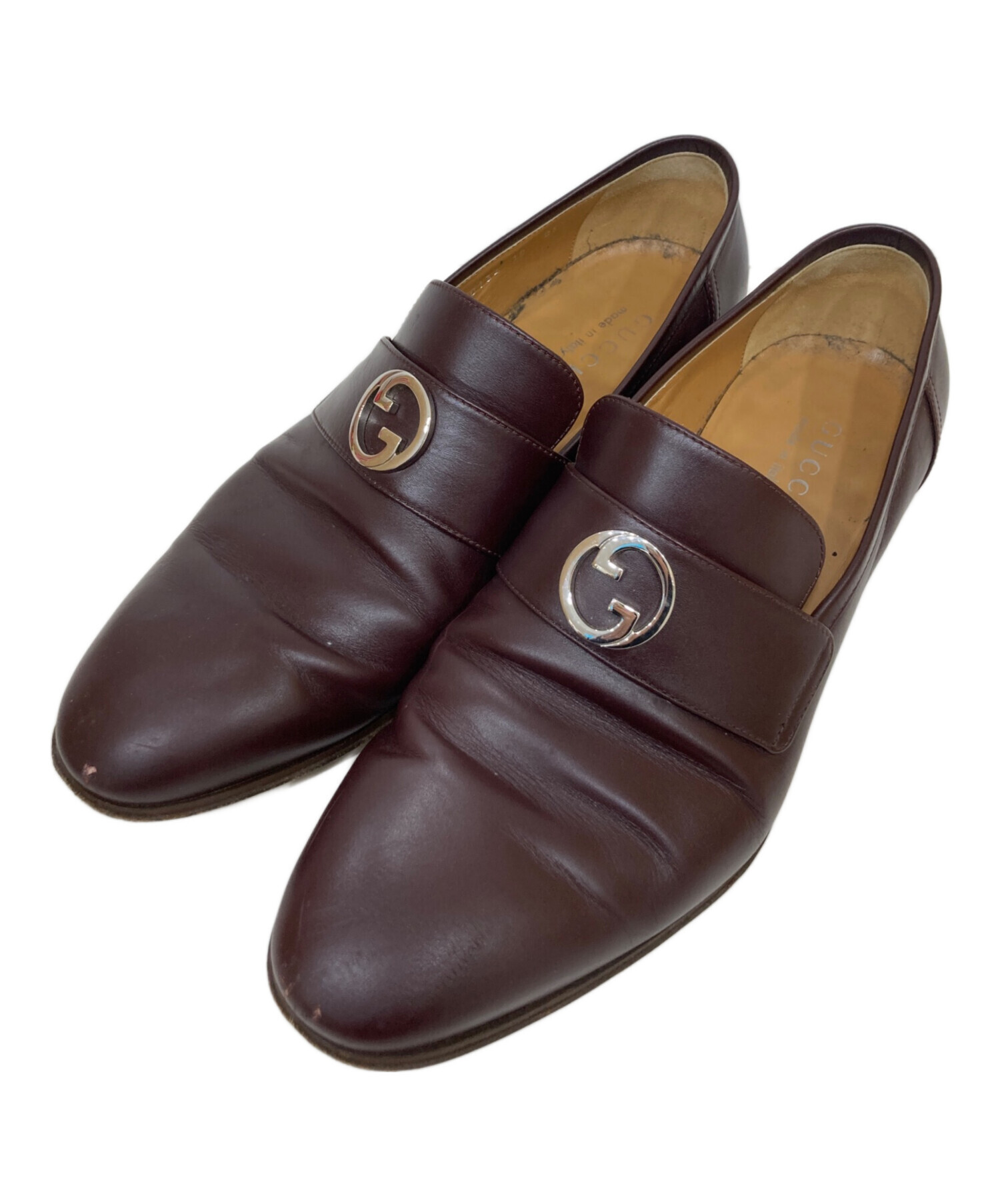 中古・古着通販】GUCCI (グッチ) インターロッキングG レザー