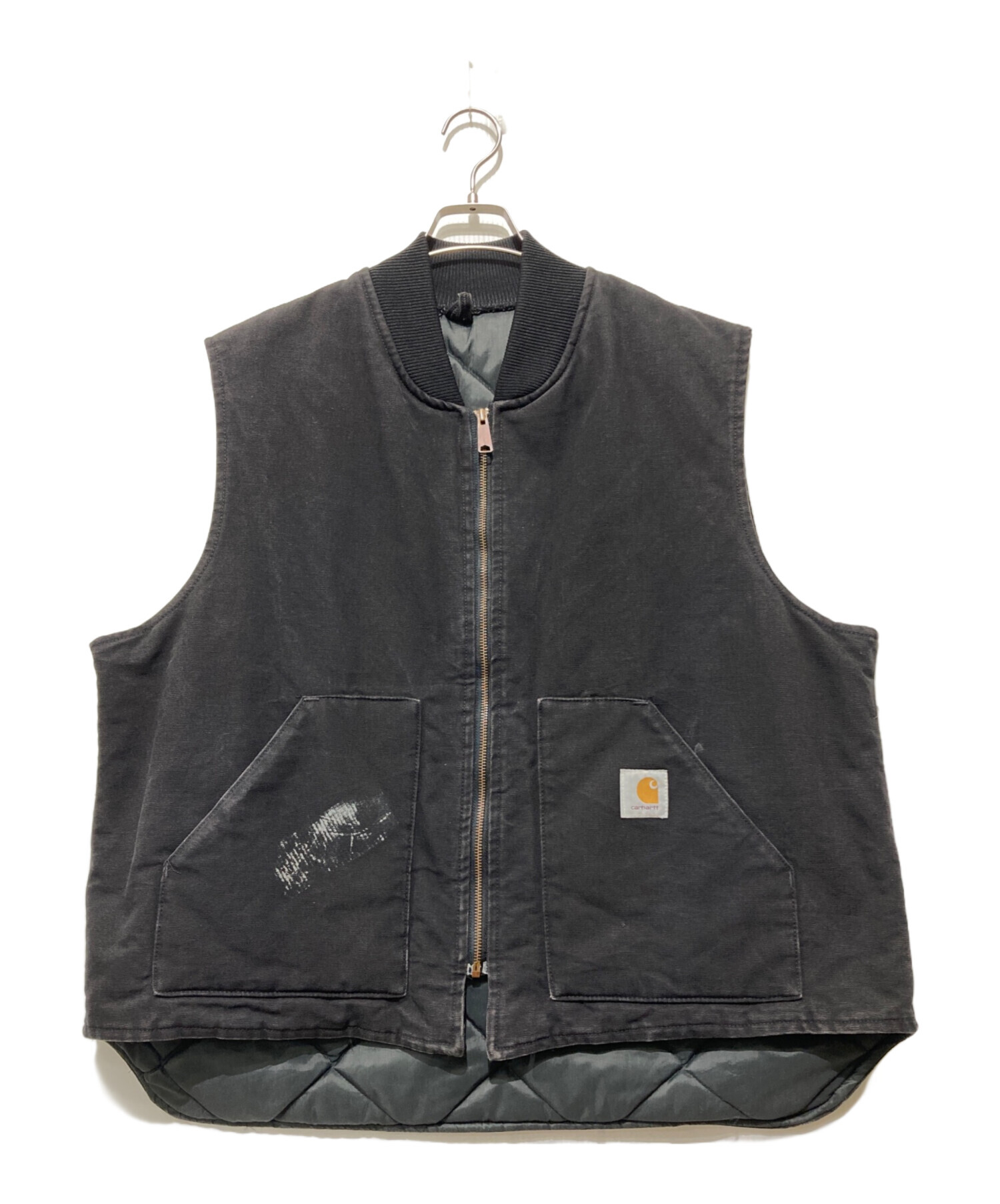 中古・古着通販】CarHartt (カーハート) ダックベスト ブラック サイズ