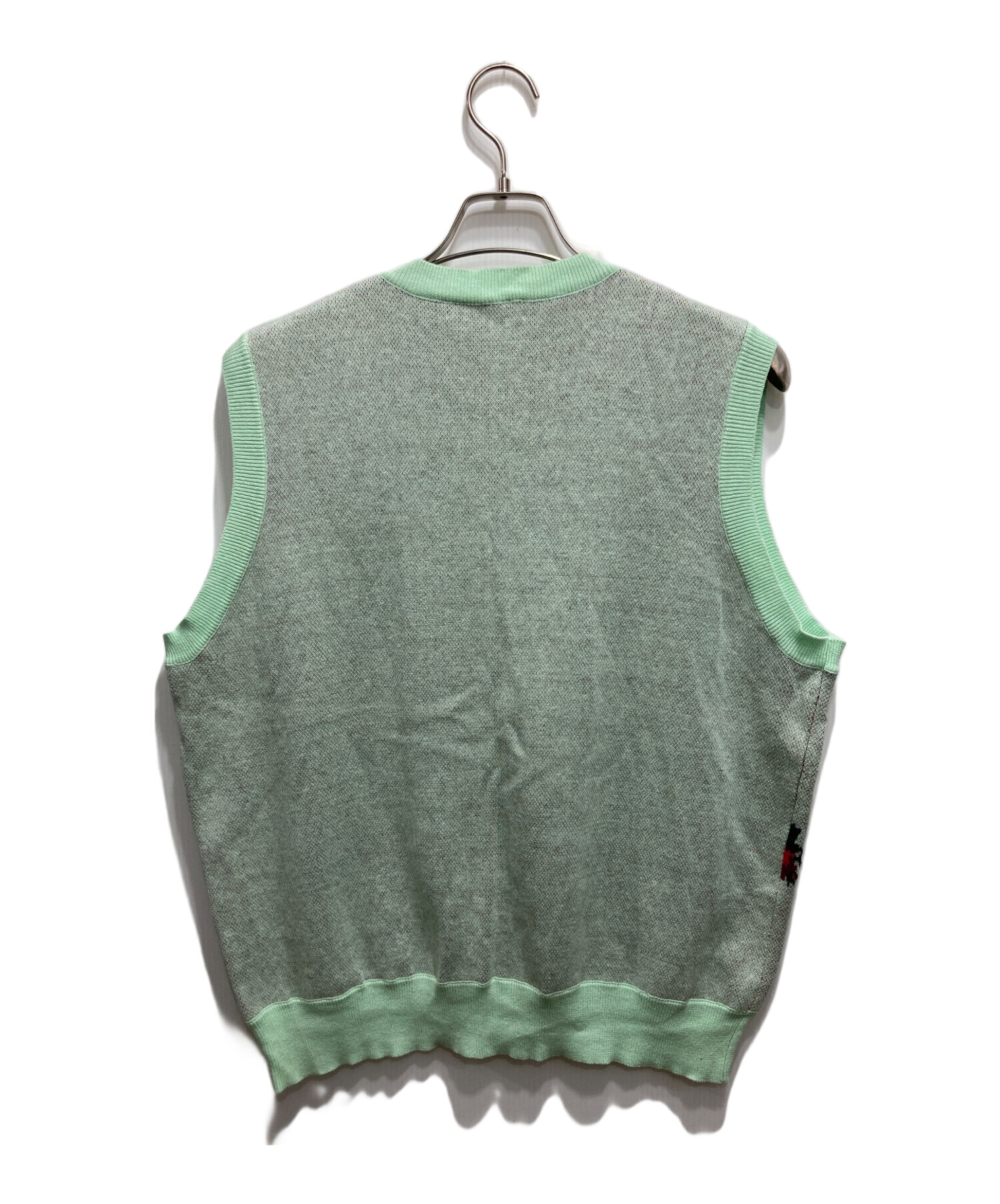 中古・古着通販】TTT MSW (ティー) フラワーニットベスト グリーン