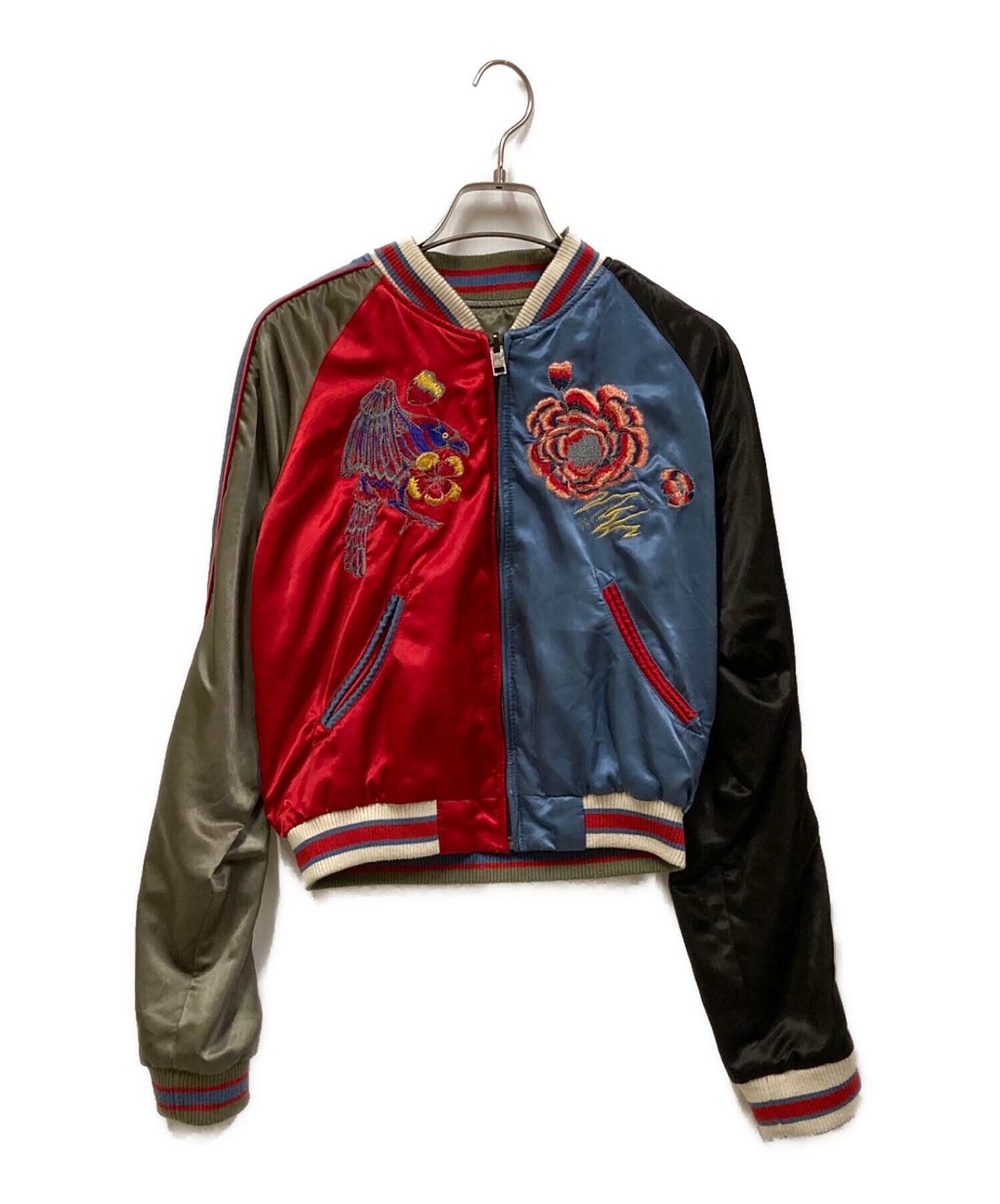 中古・古着通販】DIESEL (ディーゼル) リバーシブルスカジャン カーキ