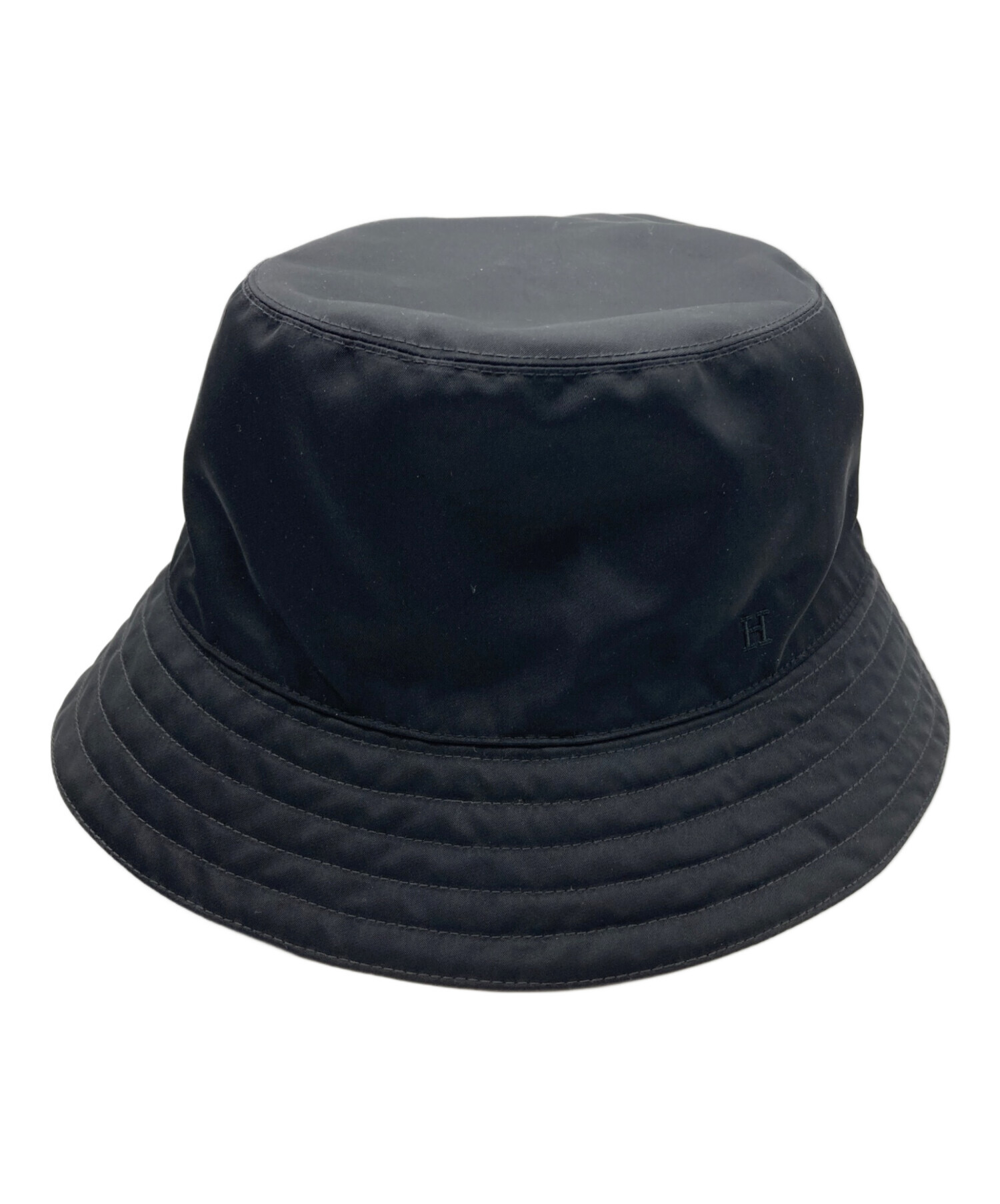 中古・古着通販】HERMES (エルメス) Hロゴ刺繍ナイロンバケットハット