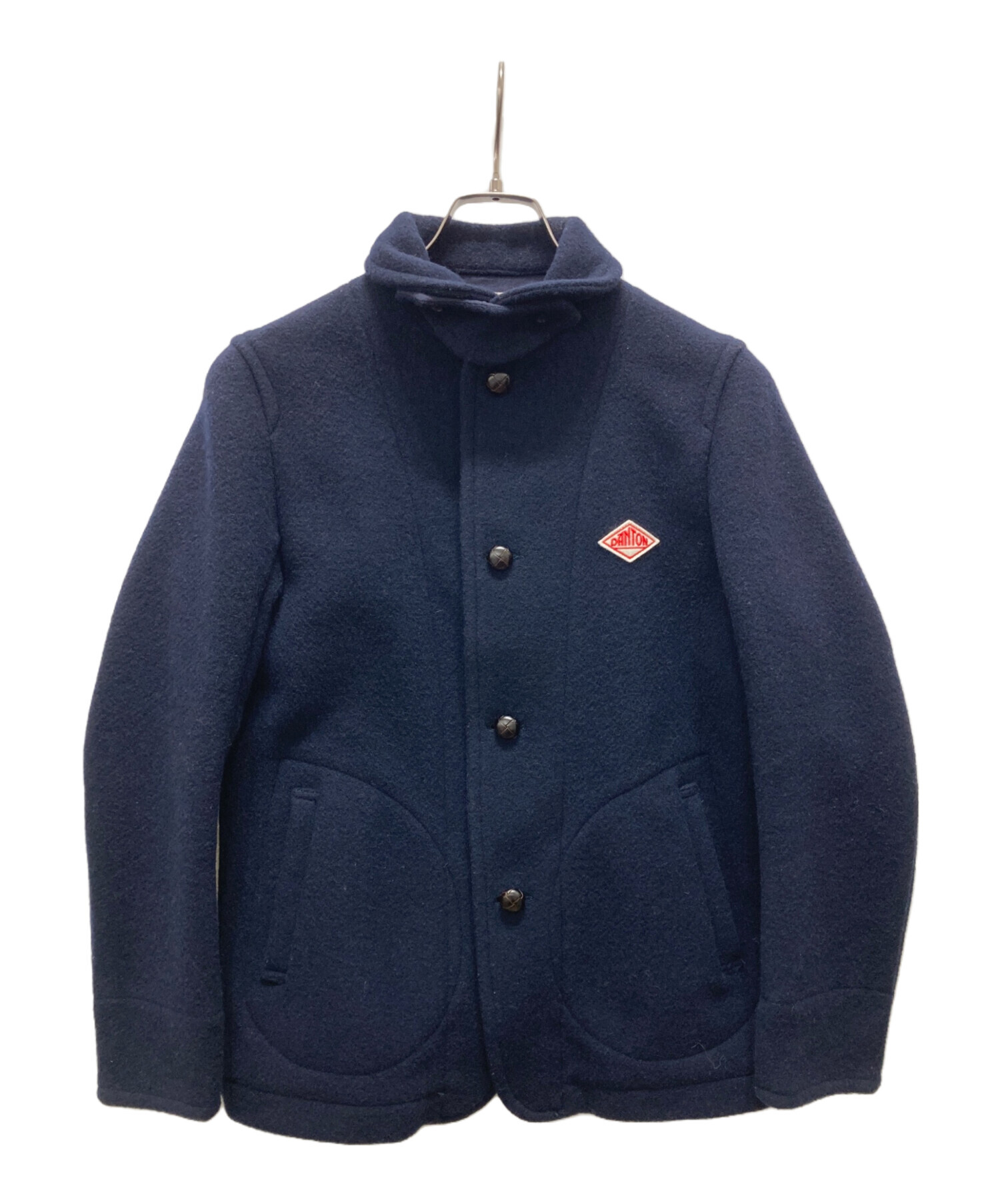 中古・古着通販】DANTON (ダントン) 丸襟ウールモッサコート ネイビー