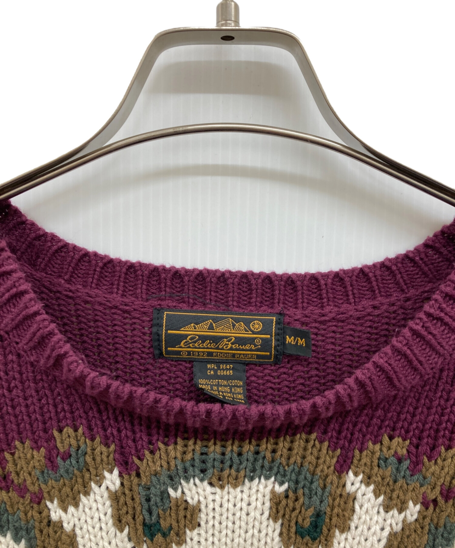 中古・古着通販】Eddie Bauer (エディーバウアー) コットンニット/薔薇