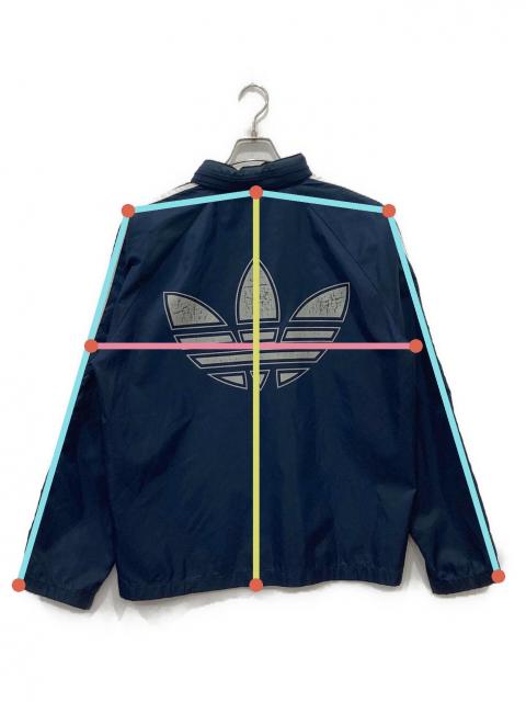 中古・古着通販】adidas (アディダス) ナイロンジャケット ネイビー