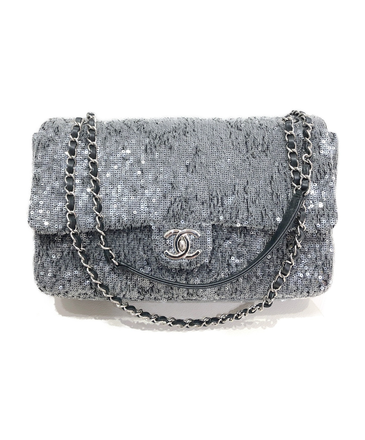中古・古着通販】CHANEL (シャネル) スパンコールチェーンショルダー