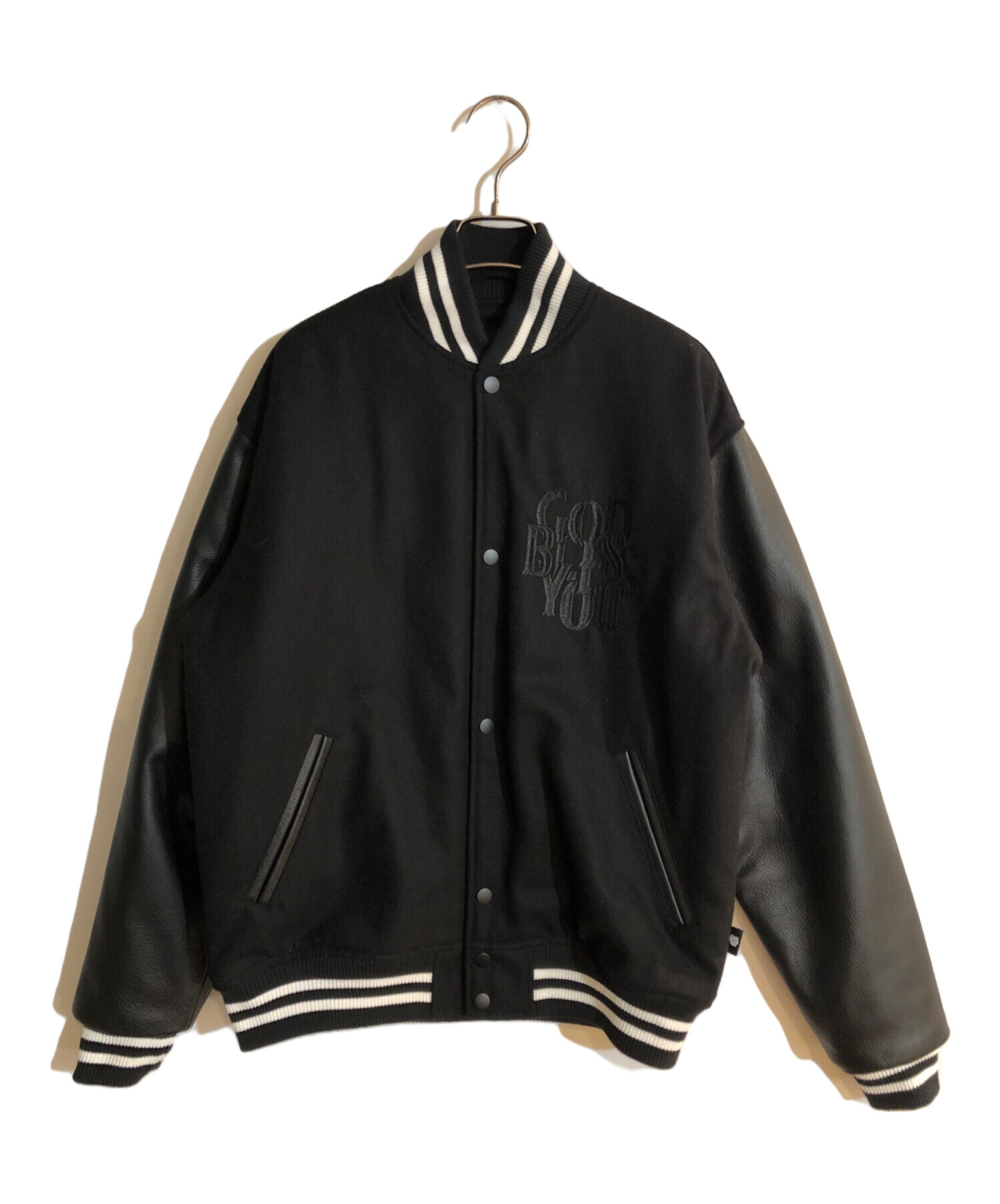 中古・古着通販】EXAMPLE (エグザンプル) スタジャン ブラック サイズ