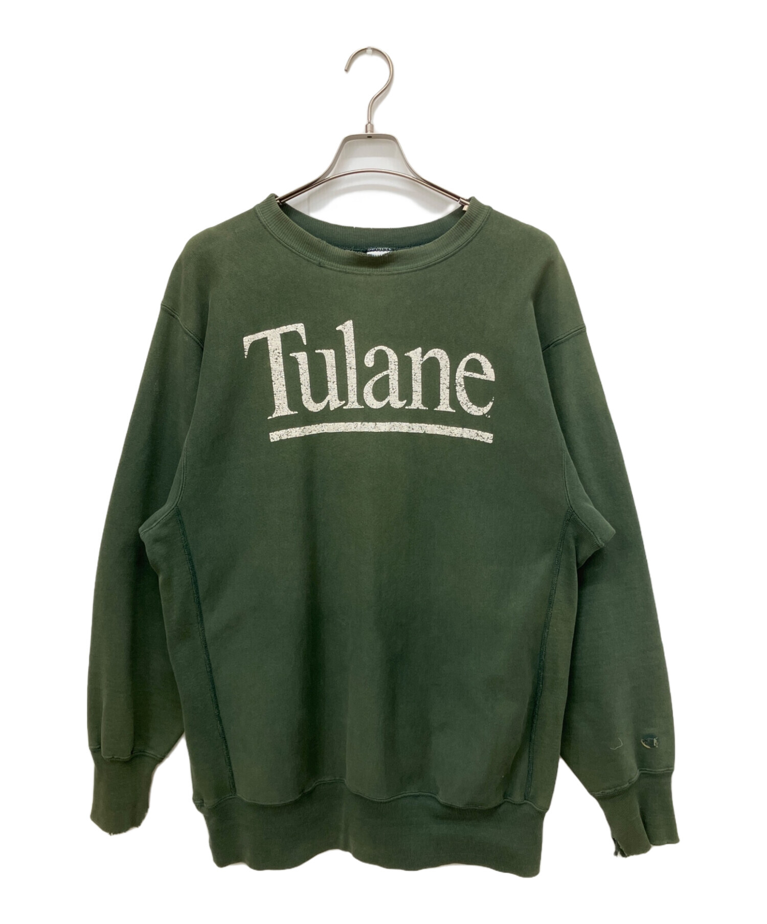 P*5様 90s championリバースウィーブスウェット緑/古着vintag 中古