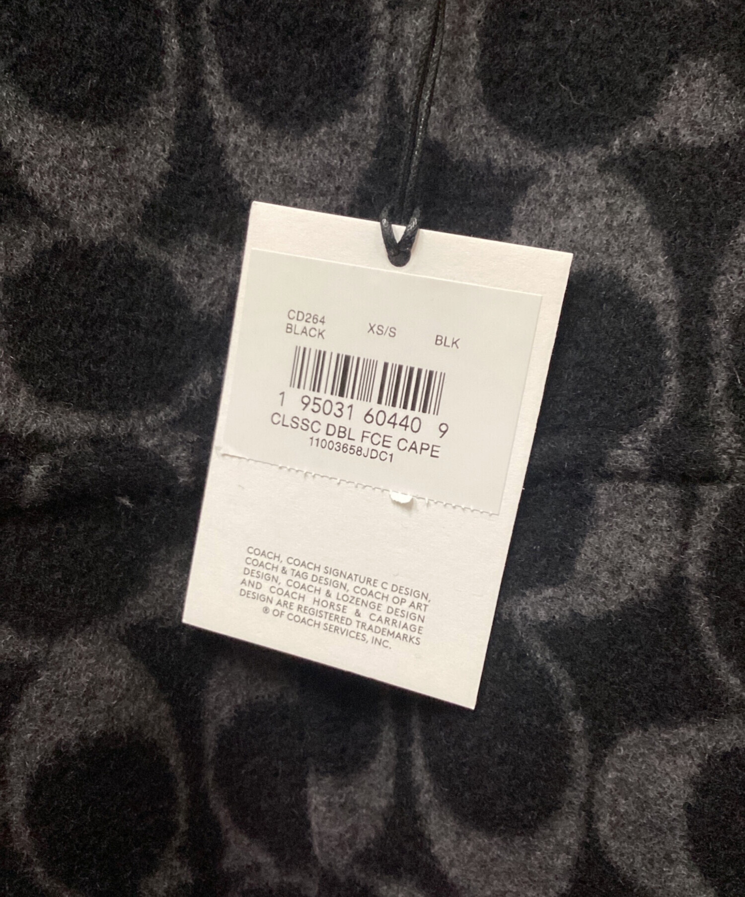 中古・古着通販】COACH (コーチ) クラシック ダブル フェイス ケープ