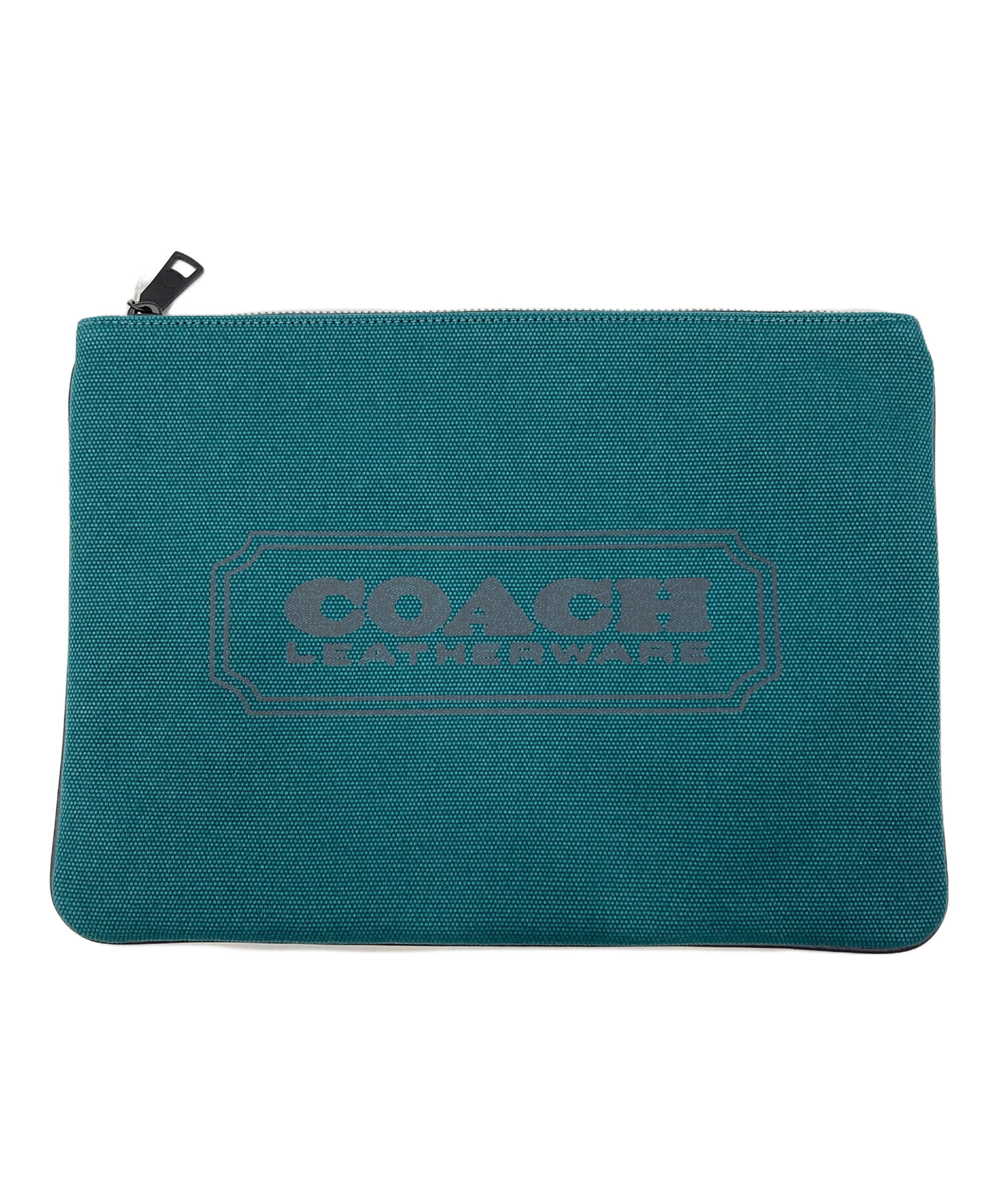 中古・古着通販】COACH (コーチ) クラッチバッグ C7948G グリーン