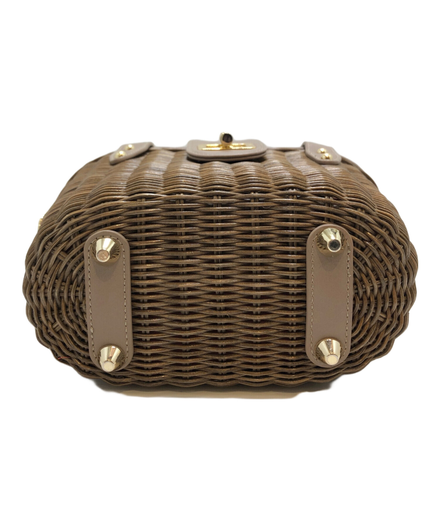 中古・古着通販】DIANA (ダイアナ) ラタン素材2WAYバッグ ブラウン