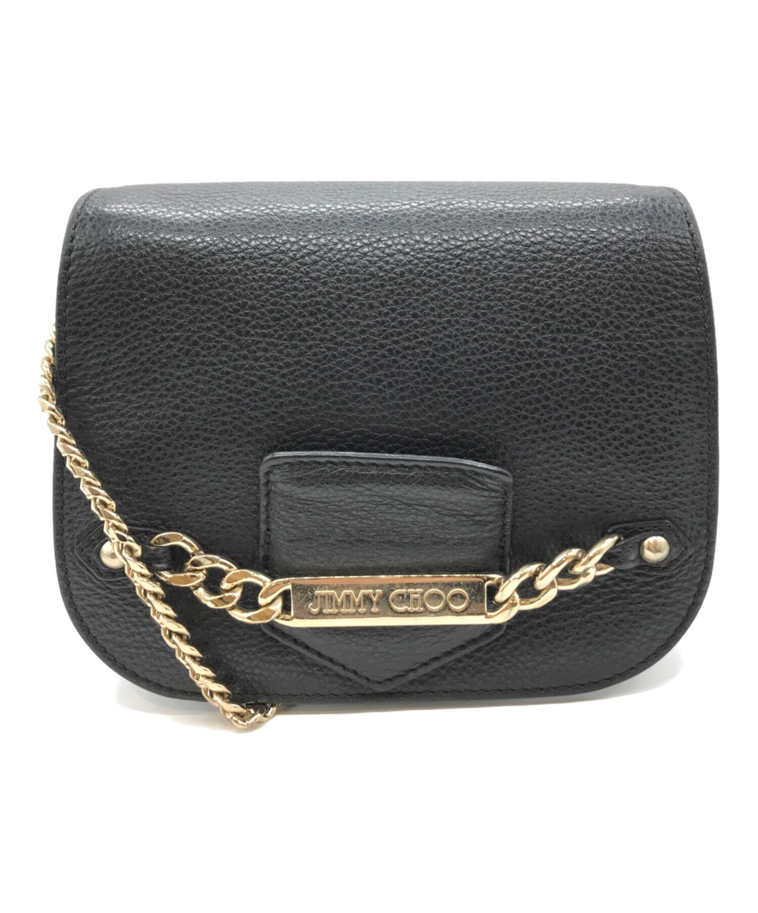中古・古着通販】JIMMY CHOO (ジミーチュウ) チェーンショルダーバッグ