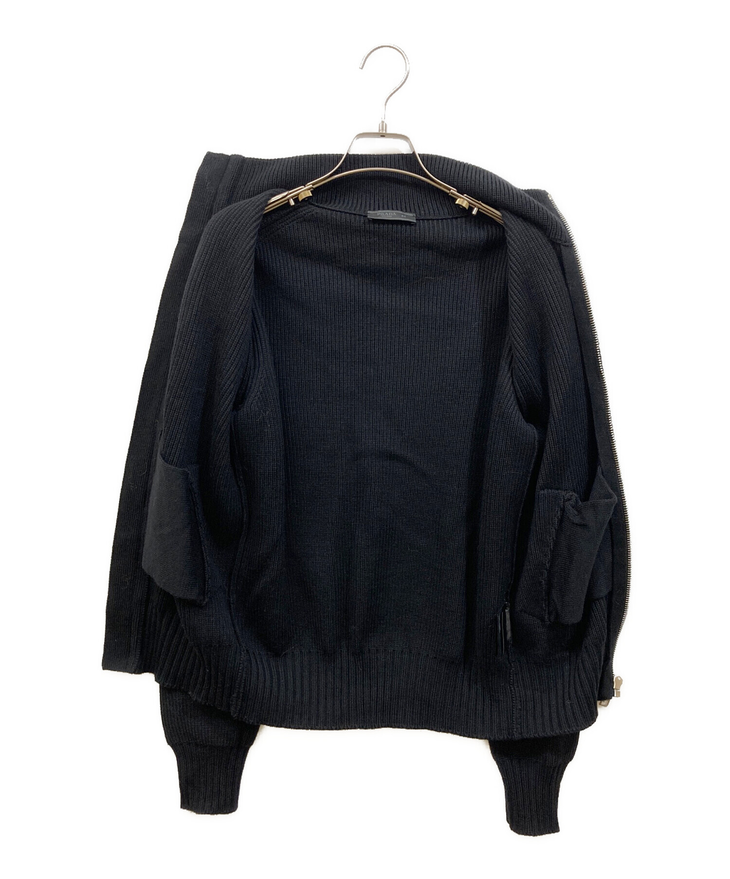 中古・古着通販】PRADA (プラダ) ドライバーズニット ブラック サイズ