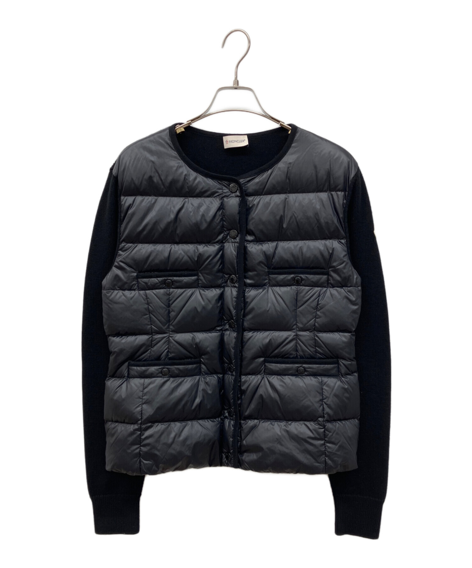 中古・古着通販】MONCLER (モンクレール) CARDIGAN TRICOT ダウン切替