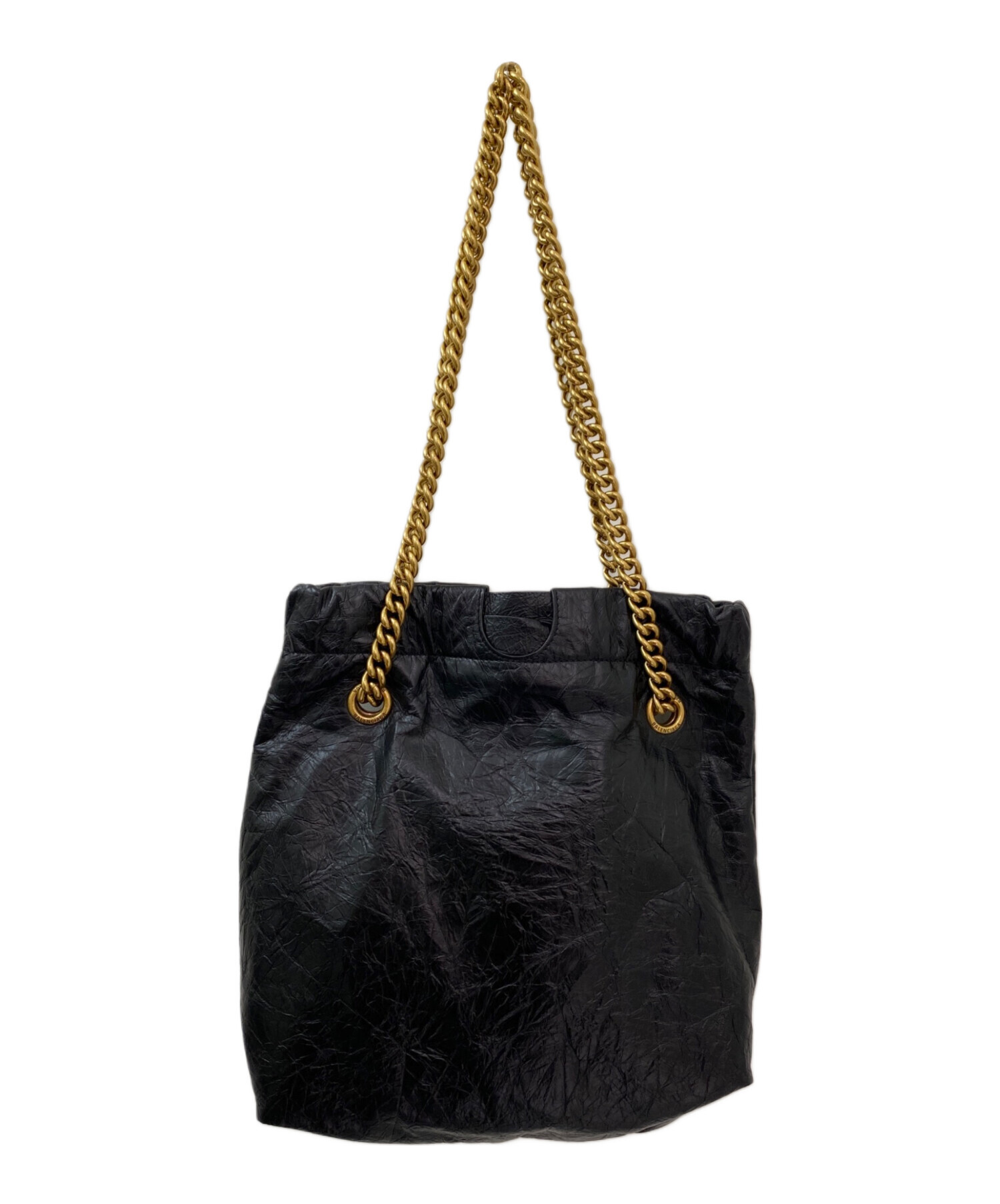 中古・古着通販】BALENCIAGA (バレンシアガ) CRUSH TOTE S ブラック