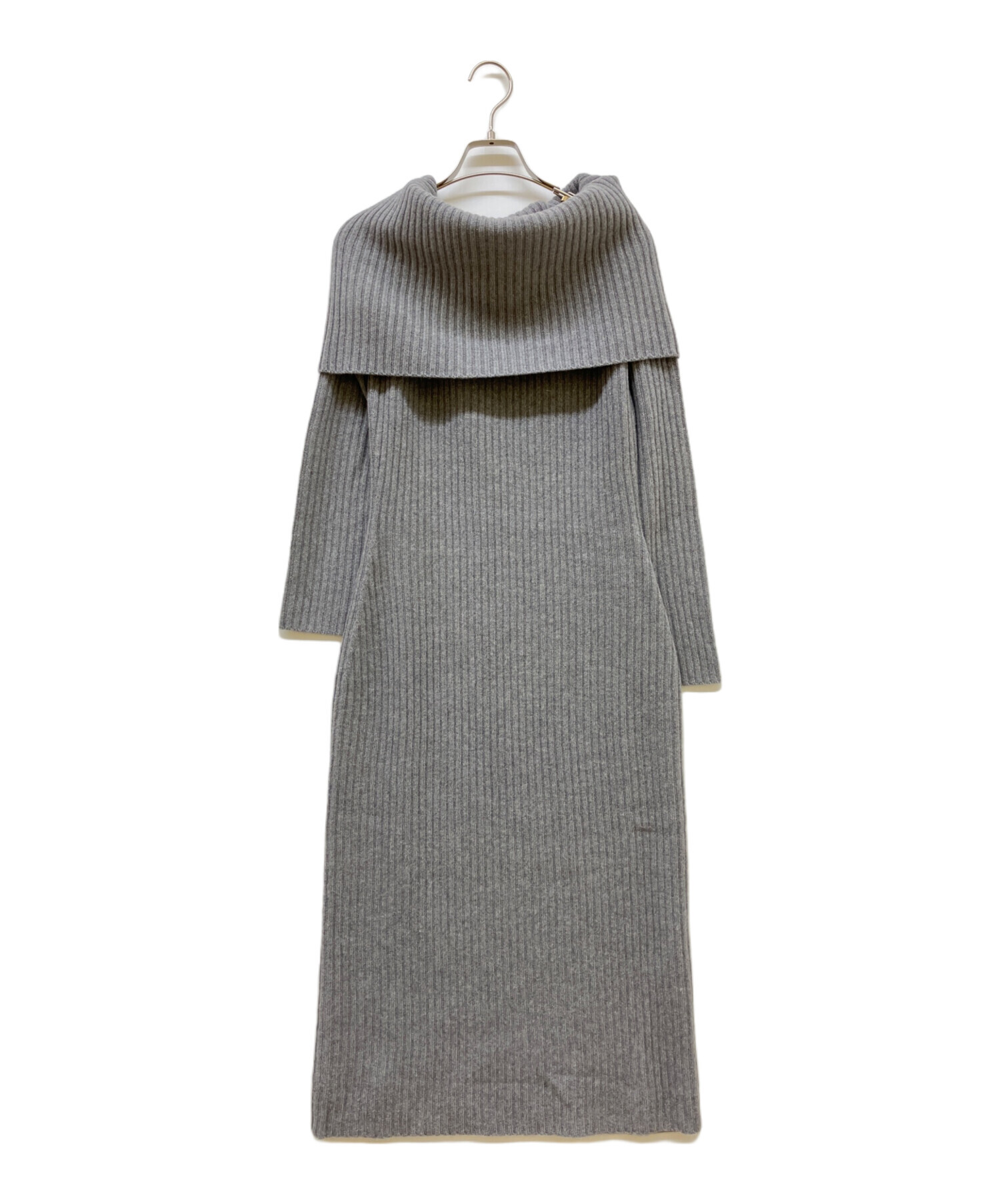 中古・古着通販】theory (セオリー) オフショルダーニットワンピース