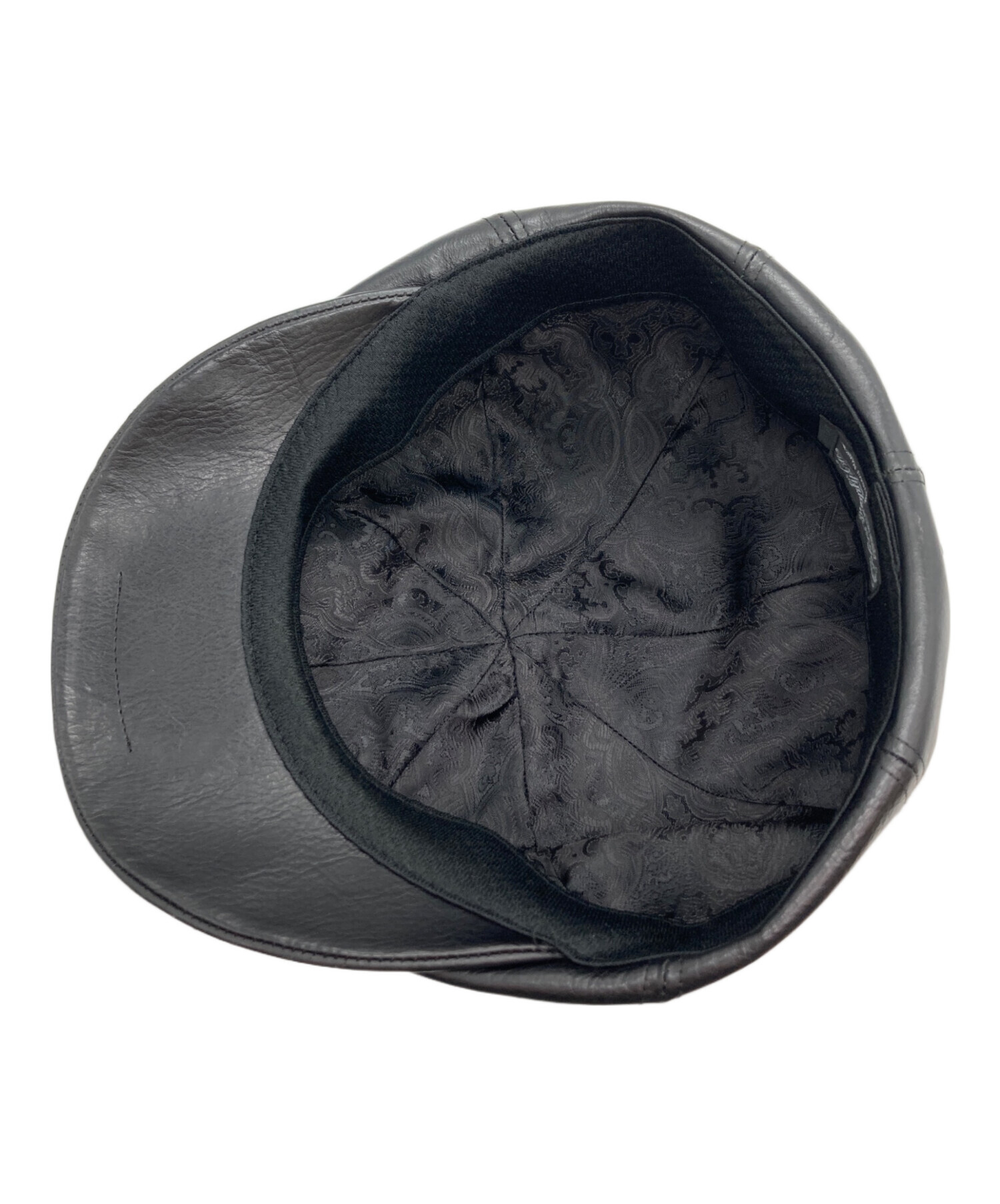 中古・古着通販】CALEE (キャリー) レザーキャスケット ブラック