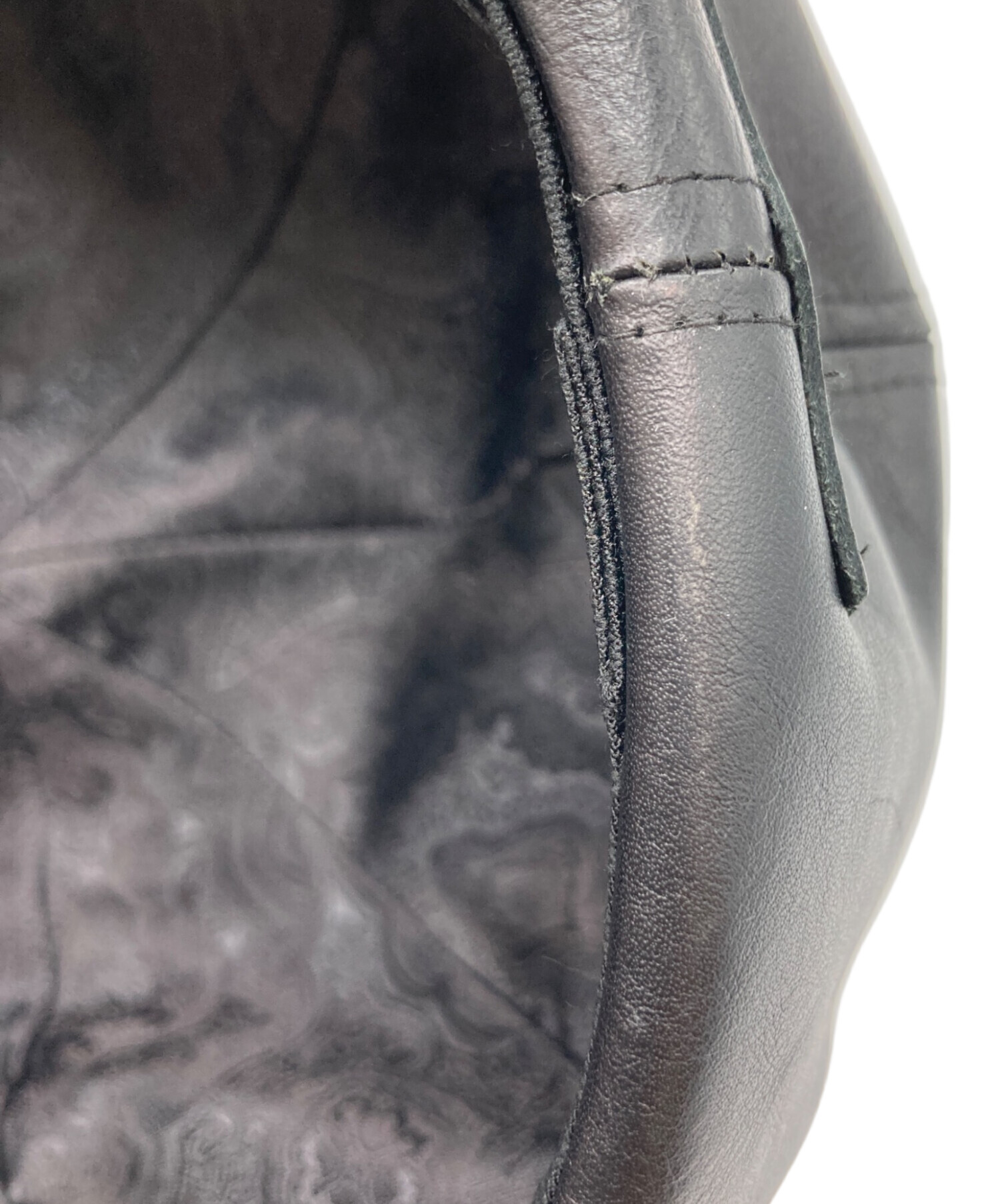 中古・古着通販】CALEE (キャリー) レザーキャスケット ブラック