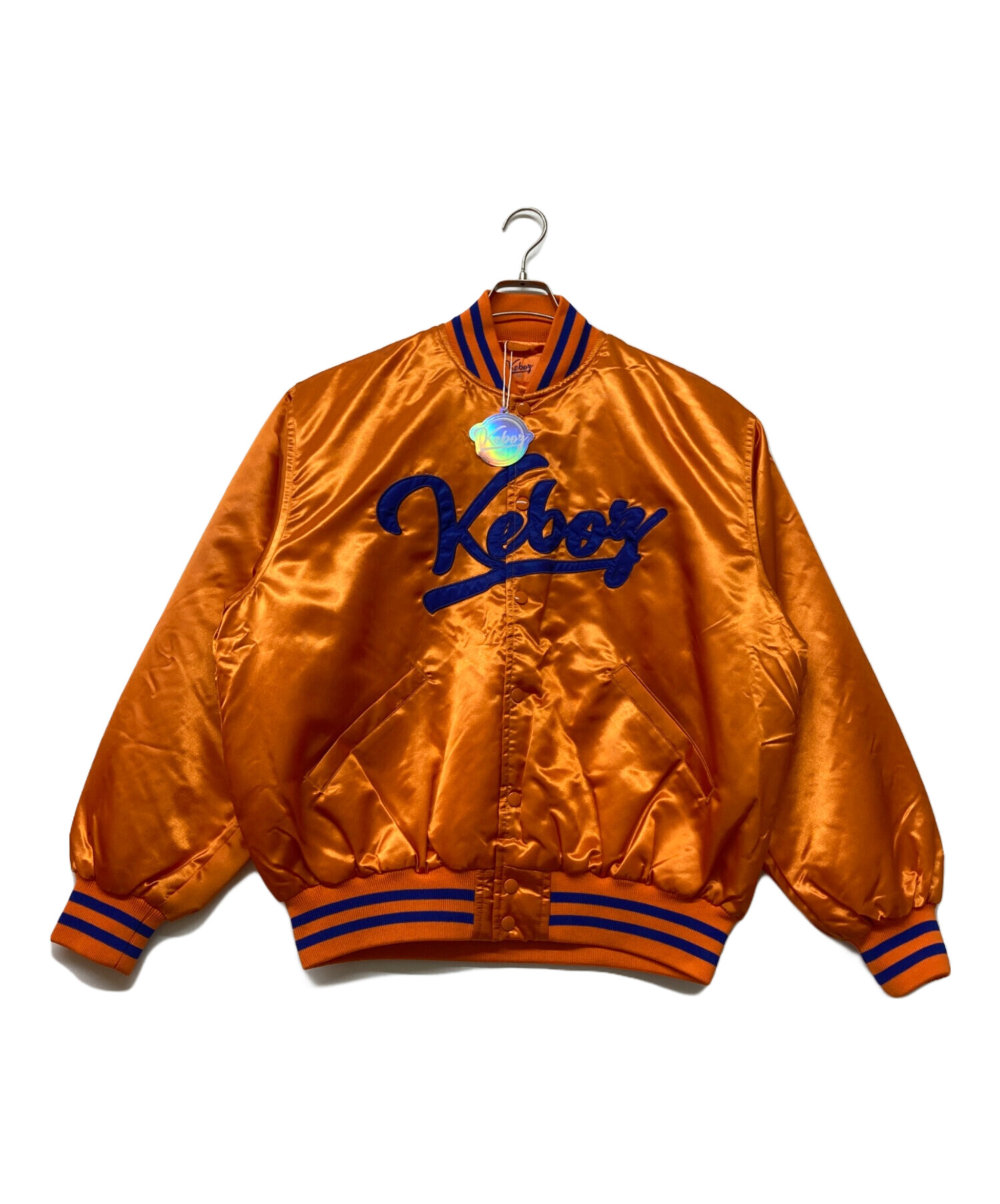 中古・古着通販】KEBOZ (ケボズ) SATIN STADIUM JACKET【ORANGE