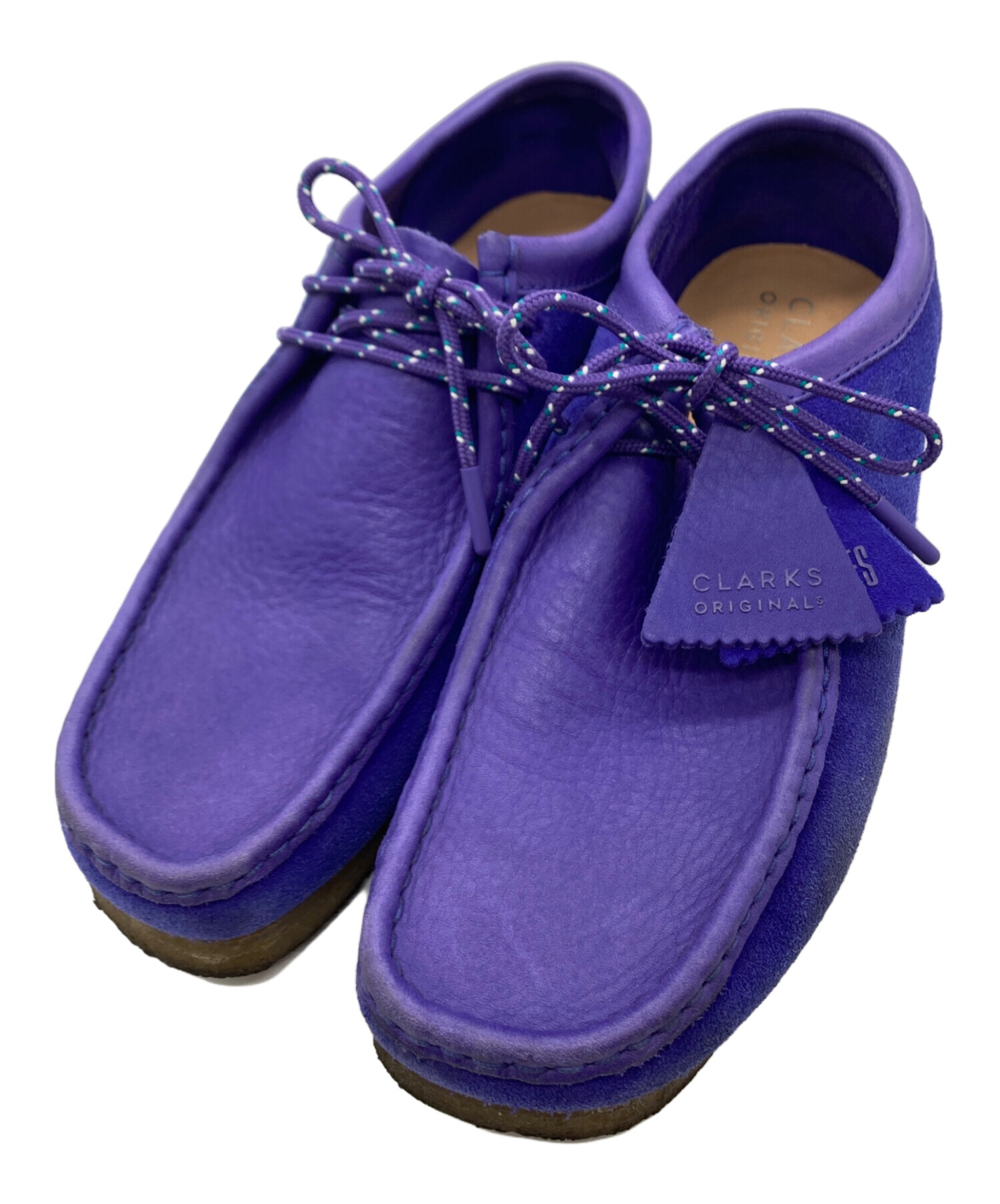 中古・古着通販】CLARKS (クラークス) ワラビーシューズ パープル