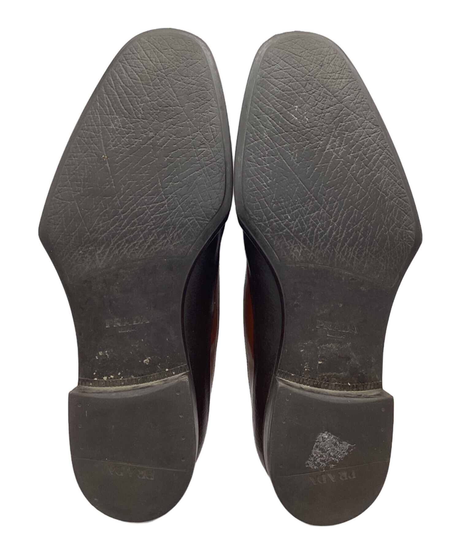 中古・古着通販】PRADA (プラダ) ラバーソールレザーシューズ ブラウン