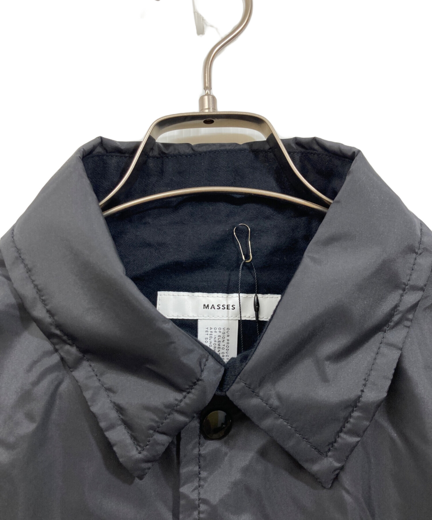 中古・古着通販】MASSES (マシス) NYLON JKT CROW ブラック サイズ:M