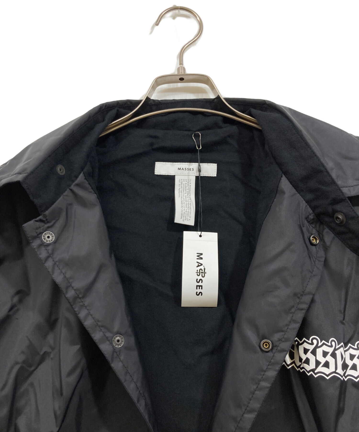 中古・古着通販】MASSES (マシス) NYLON JKT CROW ブラック サイズ:M