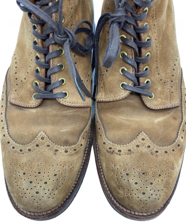 中古・古着通販】Alden (オールデン) スエードウイングチップブーツ