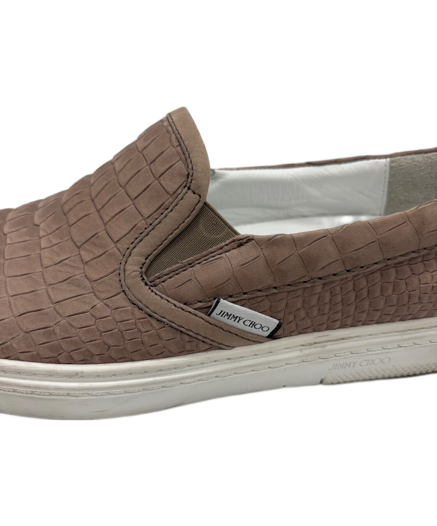 JIMMY CHOO スリッポン ホワイトブラウン