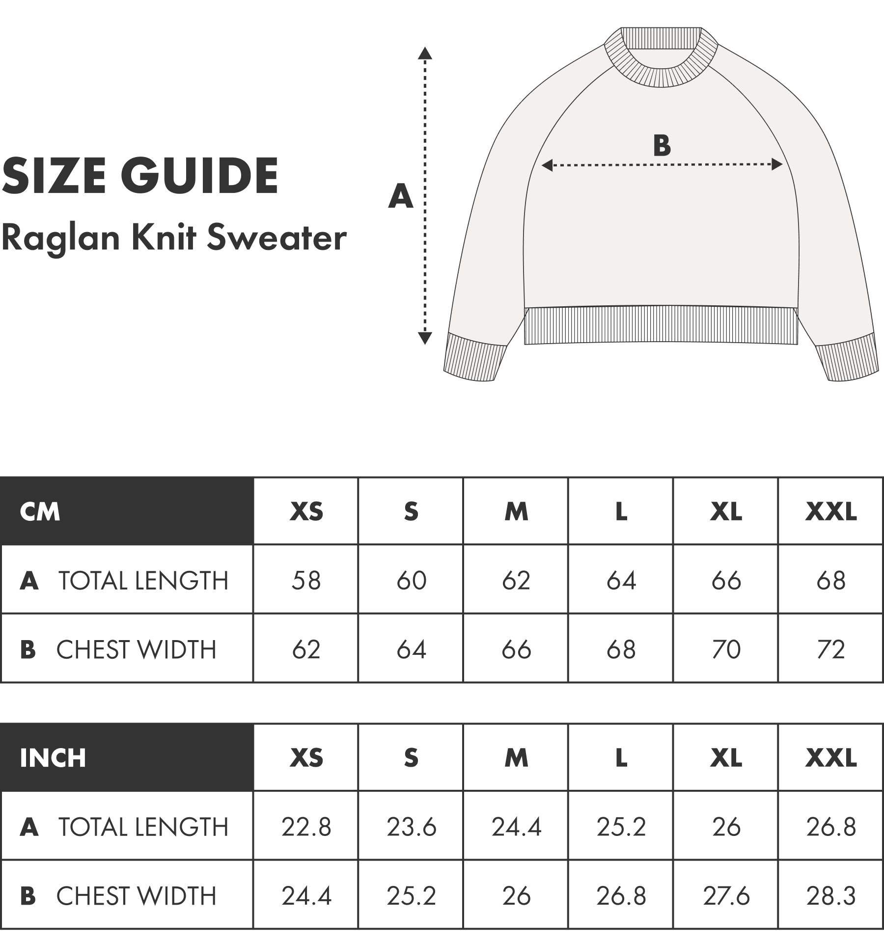 Raglan Knit Sweater Blue Grey – Trendt Vision