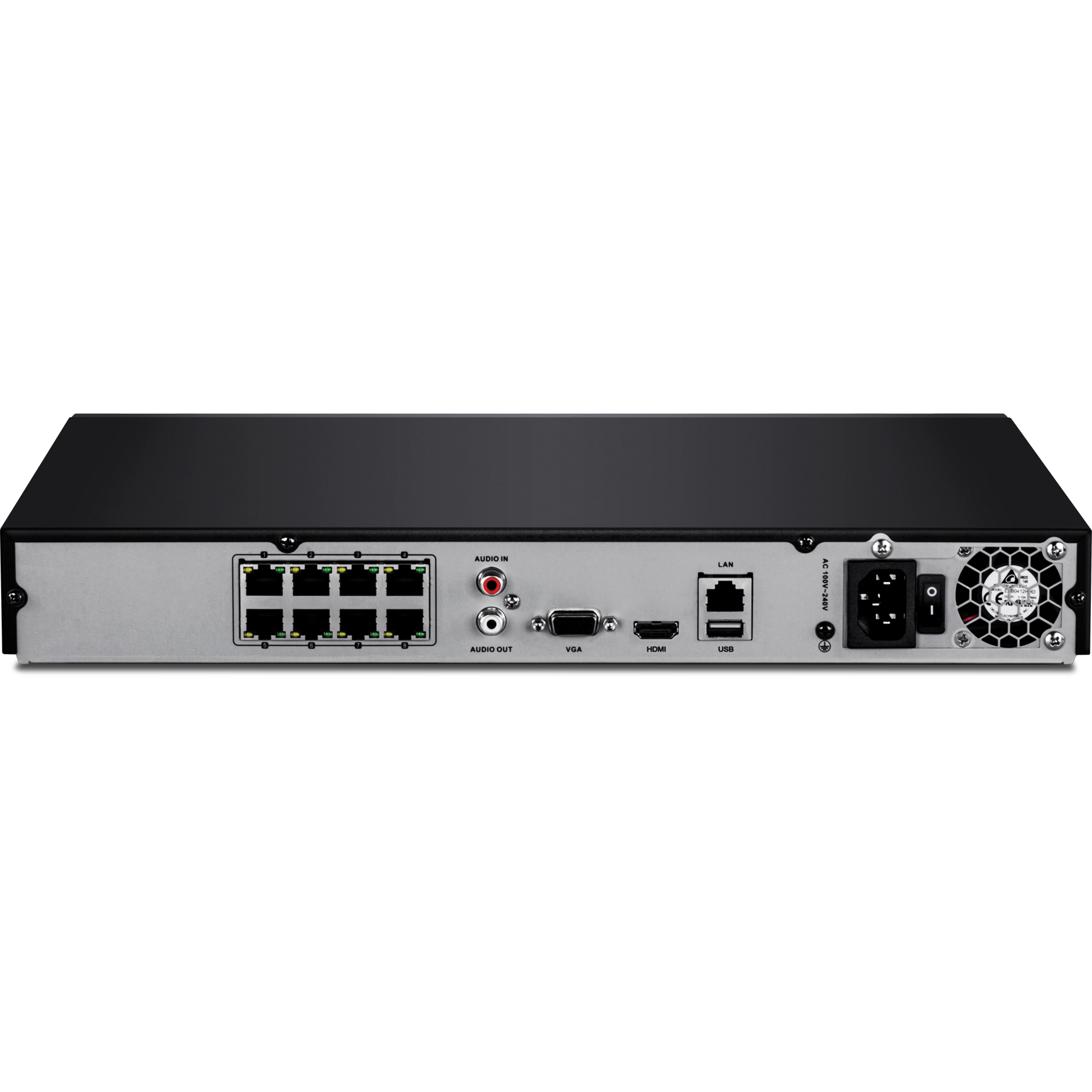 8-Channel H.265 1080p HD PoE+ NVR with 4K support - Surveillance