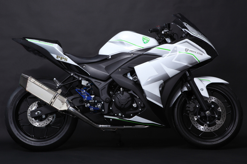 トリックスター / YZF-R25 (15-17) 政府認証スリップオンマフラーIKAZUCHI