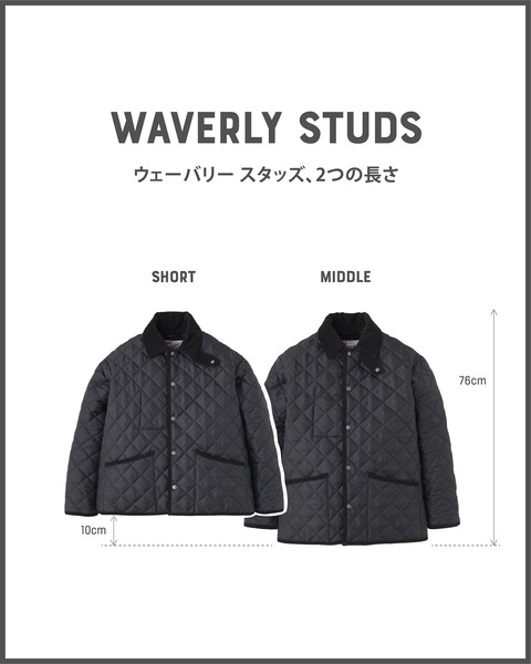 WAVERLY STUDS SHORT ウェーバリー スタッズ ショート｜ヘーゼル