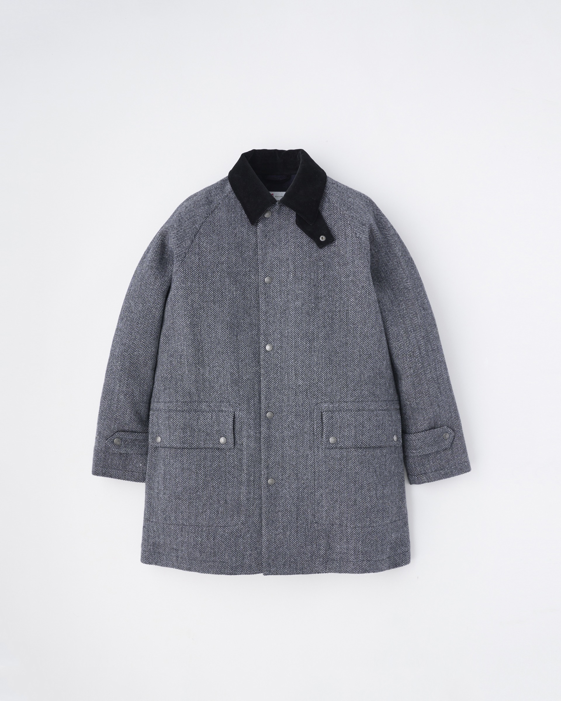 HARROGATE ハロゲート｜ヘリンボーン (グレー)｜メンズ｜コート