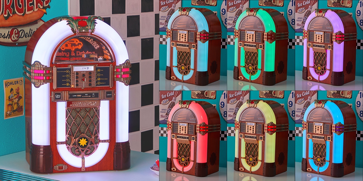 ジュークボックス型CDプレーヤー