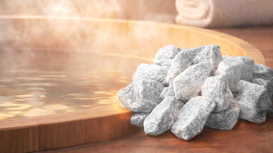 湯冷めを避けてじんわり温まる『ゲルマニウム鉱石』という温浴素材の