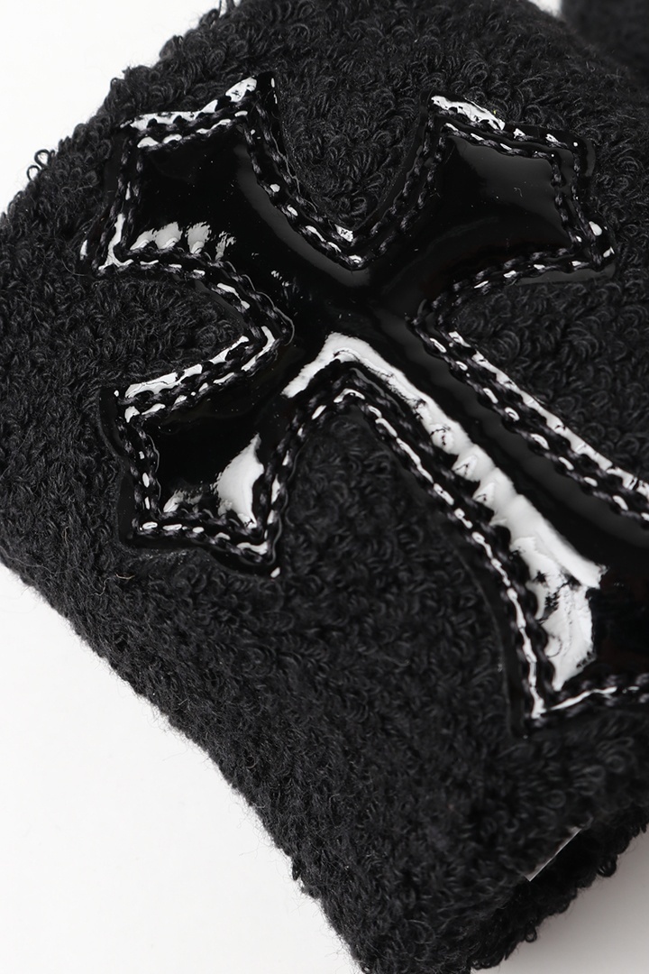 ☆新品 CHROME HEARTS クロムハーツ クロスパッチ リストバンド（片手