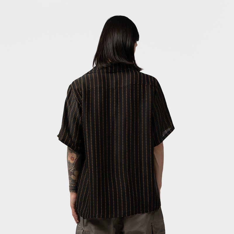 S/S ITALIAN COLLAR SHIRT - JACQUARD CLOTH｜NEEDLES｜TOPS（トップス