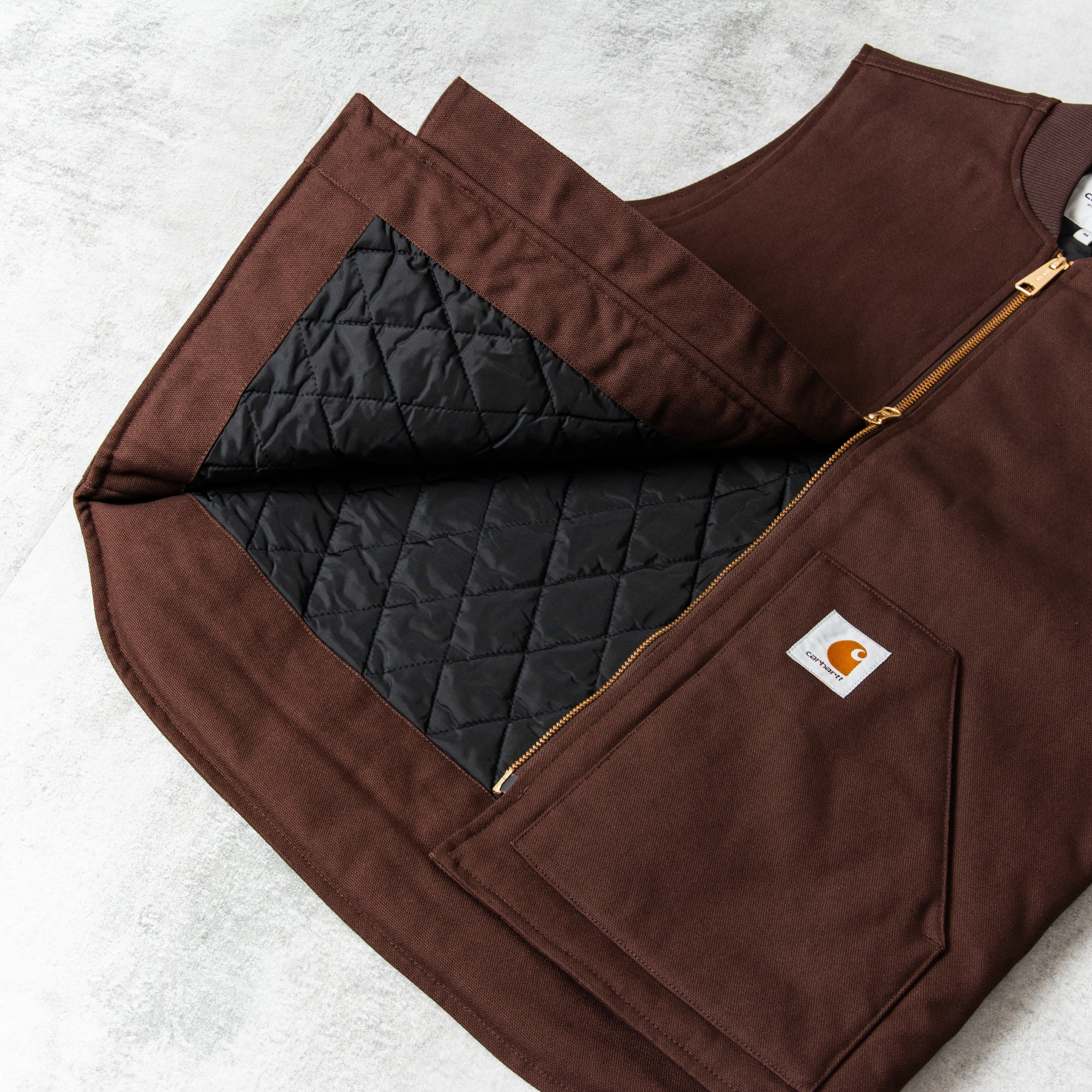 Get the Carhartt WIP Rigid Vest - Tobacco online @Union Clothing