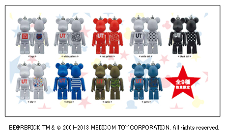 世界中で大人気のBE@RBRICKがユニクロのグラフィックTシャツ「UT」に
