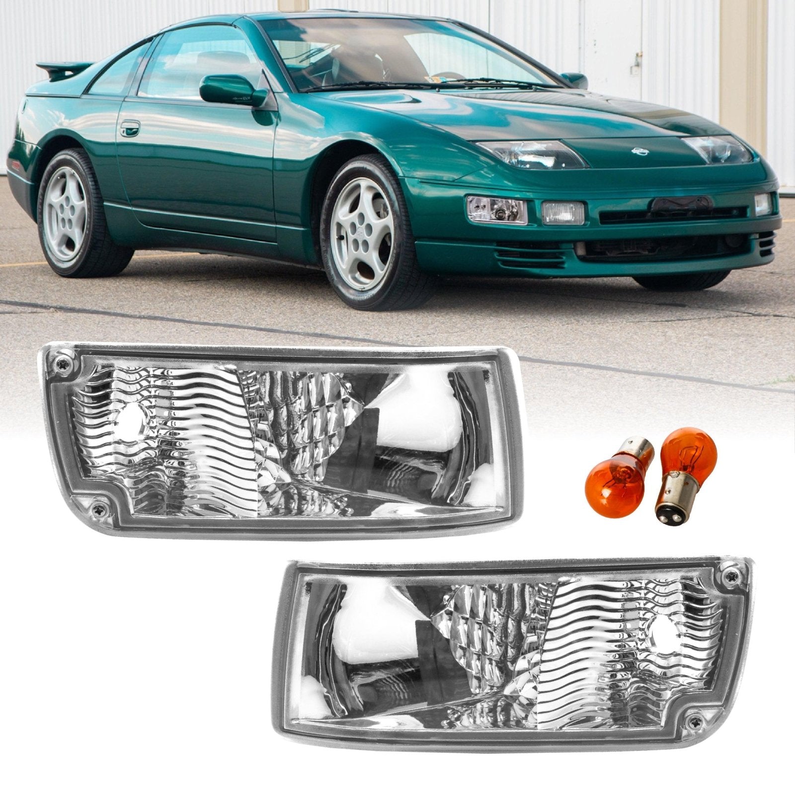 1990-1996 Nissan 300ZX Z32 Front Crystal Clear or Smoke Bumper