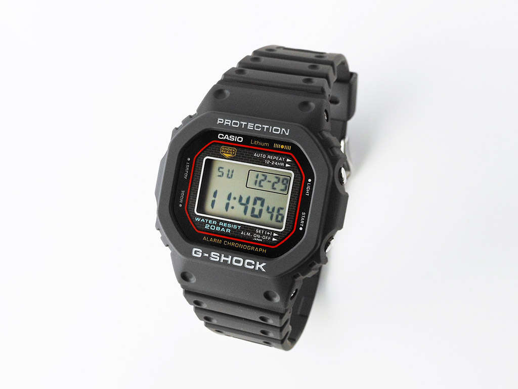 G-SHOCK＞DW-5000R-1AJF /初代G-ショック復刻モデル | 静岡の宝石