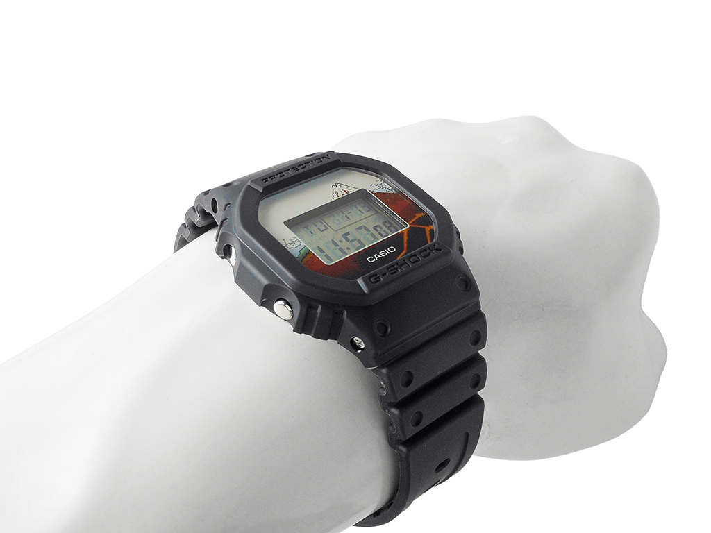 G-SHOCK＞DW-5600KHSH25-1JR/Ukiyo-e/葛飾北斎「山下白雨」浮世絵