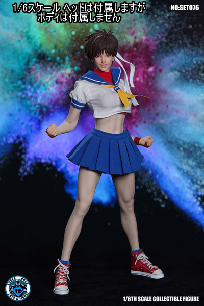 SUPERDUCK】SET076 格闘美少女 1/6スケール 女性ヘッド＆コスチューム