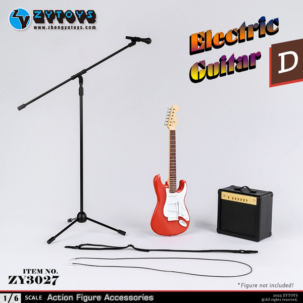 ZYTOYS】ZY3027 ABCD 1/6 Electric Guitar エレキギター＆アンプ