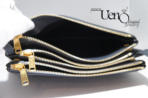 CELINE セリーヌ】 トリオスモールショルダーバッグ ラムスキン